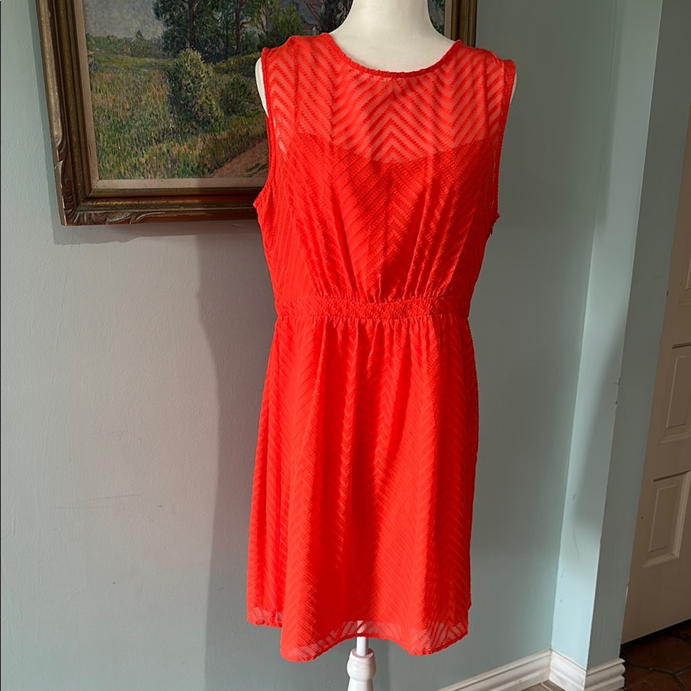 J. Crew Red Sleeveless Sundress for Weddings